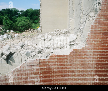 Ein Haus abgerissen Stockfoto