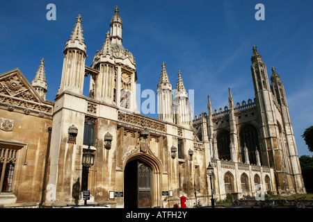 King's College Kapelle, Torhaus und Screen Cambridge, England Stockfoto