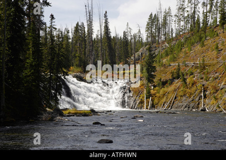 Lewis fällt im Yellowstone National Park North America USA Stockfoto