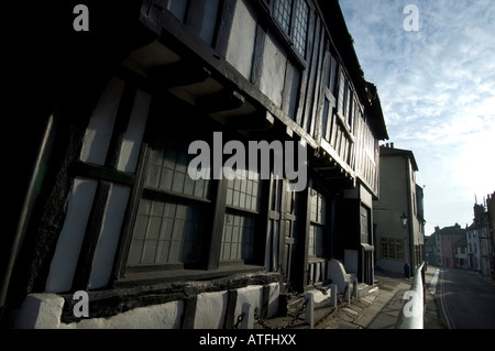 17. Jahrhundert Häuser in der Altstadt in der Küstenstadt von Hastings und St Leonards East Sussex Stockfoto