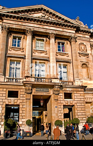 Platz De La Concorde Paris France Hotel de Crillon Stockfoto