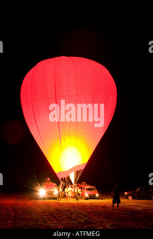 Ballonglühen Stockfoto