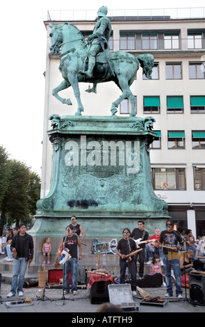 Straßenmusiker Stockfoto