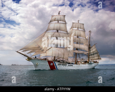 'America's Tall Ship' US Coast Guard Barque Eagle, als Kriegspreis von Deutschland am Ende des Zweiten Weltkriegs. Stockfoto