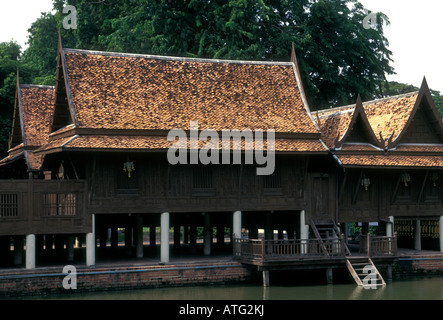 Vimanmek Palace Vimanmek Mansion ehemaligen königlichen Palast heute ein Museum in Dusit Dusit Gartenpalais Hauptstadt Bangkok Thailand Stockfoto