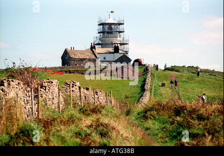 Der Leuchtturm auf Caldey Island Stockfoto