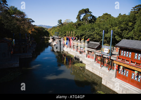 Suzhou-Straße im Sommerpalast, Peking, China Stockfoto