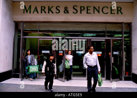 Marks &amp; Spencer speichern in Oxford Street Marble Arch London England Stockfoto