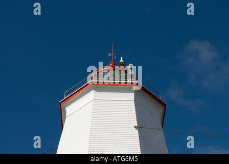 Stock Bild von Miscou Leuchtturm auf Miscou Insel New Brunswick Stockfoto