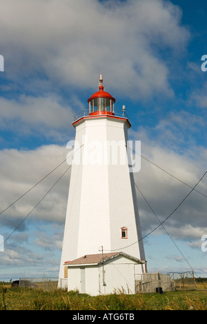 Stock Bild von Miscou Leuchtturm auf Miscou Insel New Brunswick Stockfoto