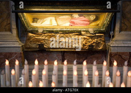 St. Pius V Körper, die Basilika Santa Maria Maggiore, Rom Stockfoto