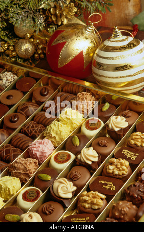 Weihnachten Schokolade Stockfoto