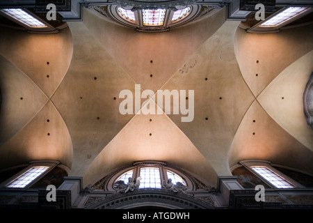 Querschiff der Basilika Santa Maria Degli Angeli e dei Martiri, Rom Stockfoto