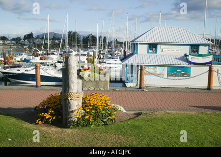 Hafen von Sidney Marina Sidney in British Columbia Kanada Stockfoto