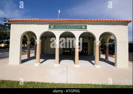 Naples Florida Train Depot Collier County Museum Stockfoto