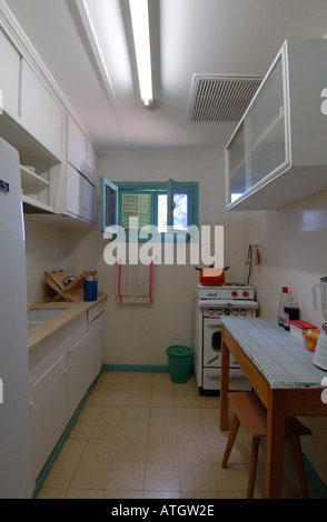 Küche bei David Ben-Gurion Haus der primären Gründer des Staates Israel im Kibbuz Sde Boker in der Negev-Wüste Stockfoto