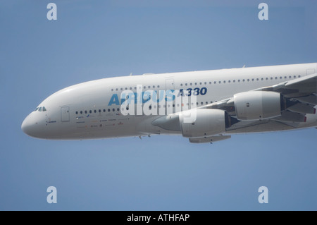 Detail des Airbus A380 fliegen Stockfoto