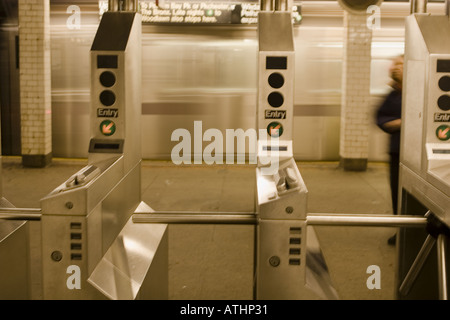 U-Bahn-Eingang New York City Stockfoto