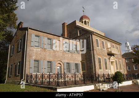 Alte neue Schloss Hof Haus 1732 Delaware Stockfoto