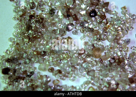 Diamanten, Rough, Uncut, Tortiya, Côte d ' Ivoire (Elfenbeinküste) Stockfoto