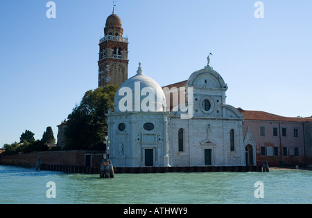Kirche auf dem Friedhof Insel von San Michele in der Lagune von Venedig Italien Stockfoto