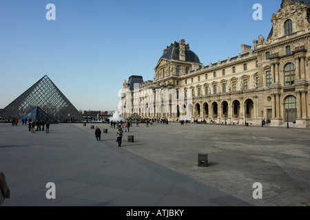 Louvre, Pyramide, Frankreich, Paris Stockfoto