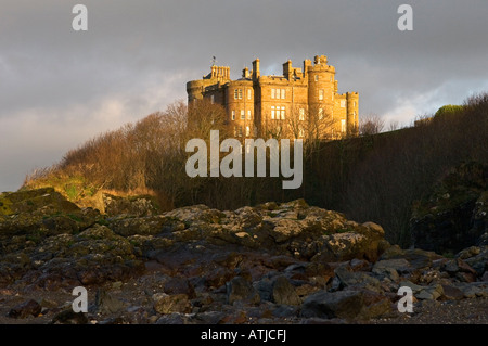 Culzean Castle in der Nähe von Ayr in Ayrshire, Schottland, Großbritannien. Entworfen von Robert Adam im 18. Jh. Einst Heimat der Kennedy-Familie Stockfoto