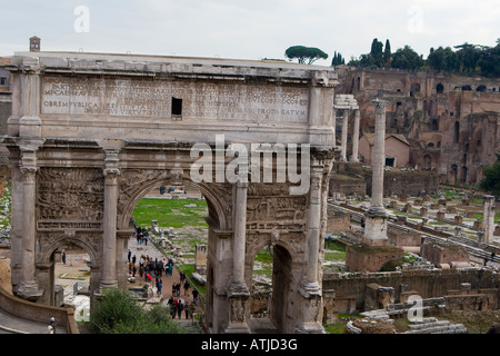 Das Forum Romanum, Rom Roma Italien Italia Stockfoto