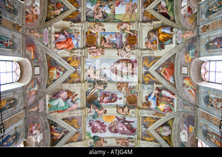Michelangelo s Sixtinische Kapelle Rom Italien Stockfoto