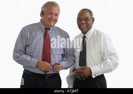 Porträt von zwei Geschäftsleute lächelnd Stockfoto