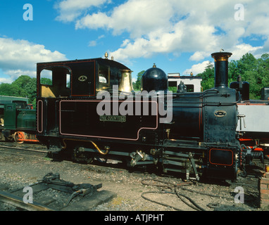 "Die Gräfin" Dampf-Lokomotive, Wales, UK. Stockfoto