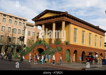 Töchter der Konföderation Gebäude Markt Straße und Meeting Street Charleston SC 30. Dezember 2007 Stockfoto