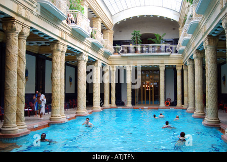 Gellert-Thermen, Gellért-Hügel, Buda, Budapest, Ungarn Stockfoto