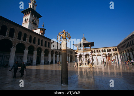 Eine Ansicht der Umayyaden-Moschee in Damaskus Syrien Stockfoto