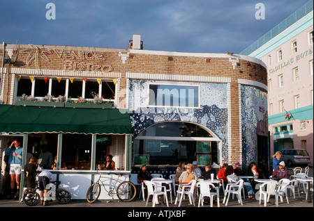 Straßencafé / Los Angeles Stockfoto