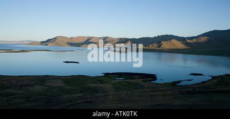 Terkhiin Tsagaan Nuur großen weißen See Mongolei Stockfoto