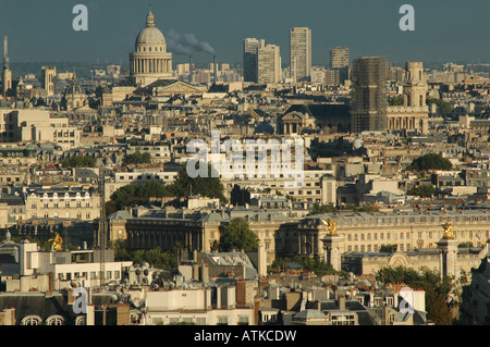 Ansicht von Paris vom Arc de Triomphe Stockfoto