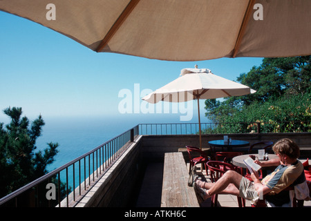 Terrasse / Big Sur Stockfoto