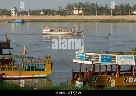 River Boat Tonle Sap Fluss Phnom Penh Kambodscha Stockfoto