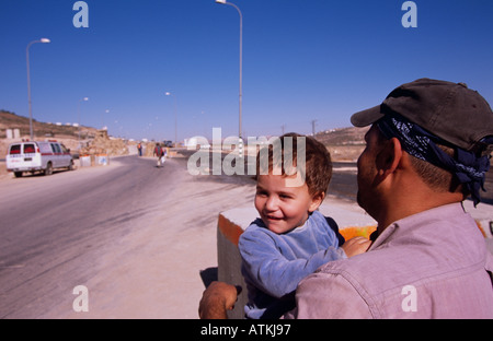 Eine Szene am israelischen Checkpoint Nablus Stockfoto