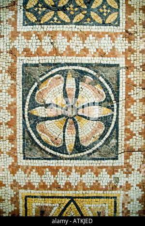 Intricate, sich wiederholende, Dekoration, dekorative Mosaik, Hatay Museum, Antakya, Türkei, Nahost. DSC 6407 Stockfoto