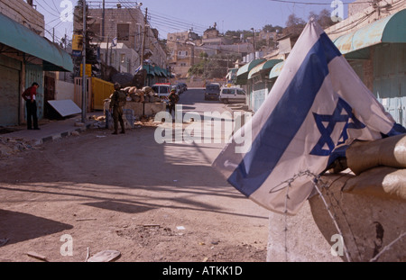 Israelischen Checkpoint Zentrum von Hebron Stockfoto