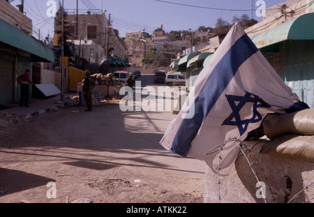 Israelischen Checkpoint Zentrum von Hebron Stockfoto