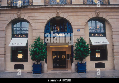 Mode-Boutique / Paris Stockfoto