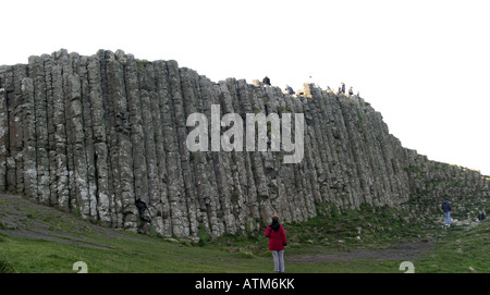 Basaltsäulen die Giants Causeway County Antrim in Nordirland Stockfoto