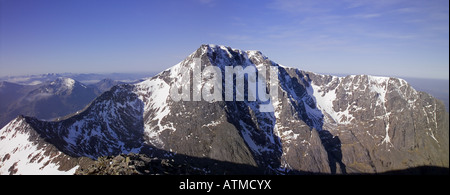 Panoramablick auf der Nordwand des Ben Nevis Stockfoto