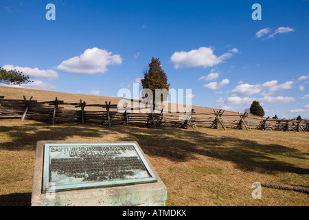 Manassas National Battlefield Park nördlich von Manassas Virginia am 28. Februar 2008 Stockfoto