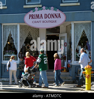 Die Innenstadt von Greenport auf Long Island New York USA Stockfoto