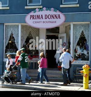 Die Innenstadt von Greenport auf Long Island New York USA Stockfoto