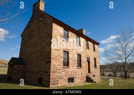 Pre-Civil Krieges Steinhaus bei Manassas National Battlefield Park nördlich Manassas Virginia am 28. Februar 2008 Stockfoto